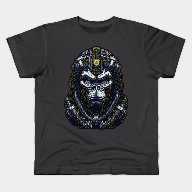 Techno Apes S03 D19 Kids T-Shirt by Houerd